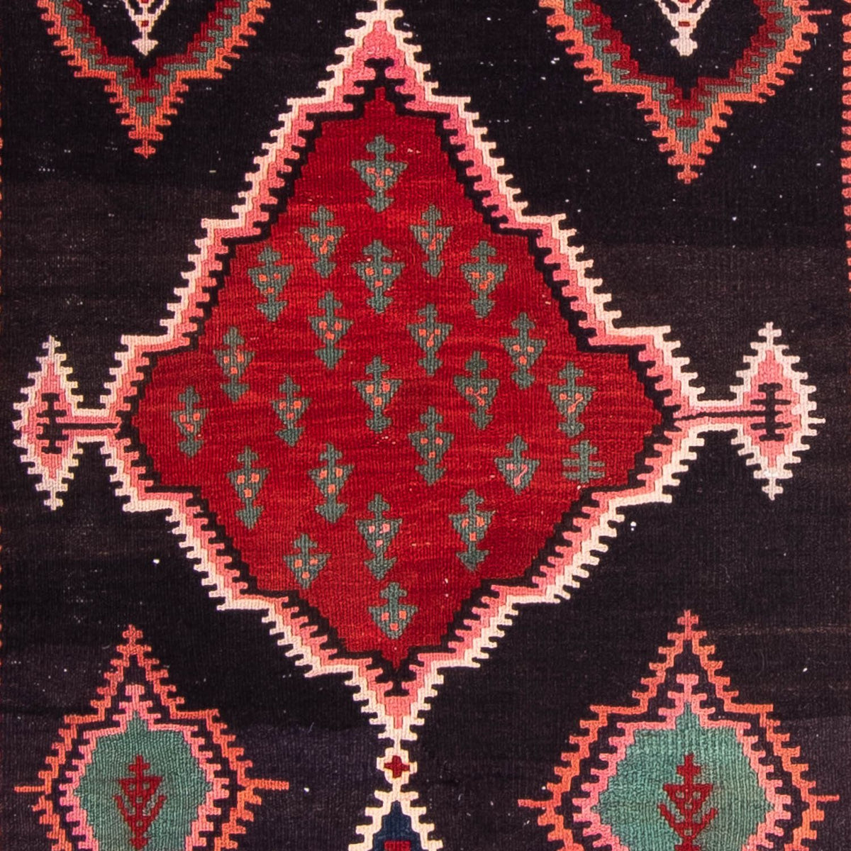 Loper Kelim tapijt - Oud - 370 x 100 cm - veelkleurig