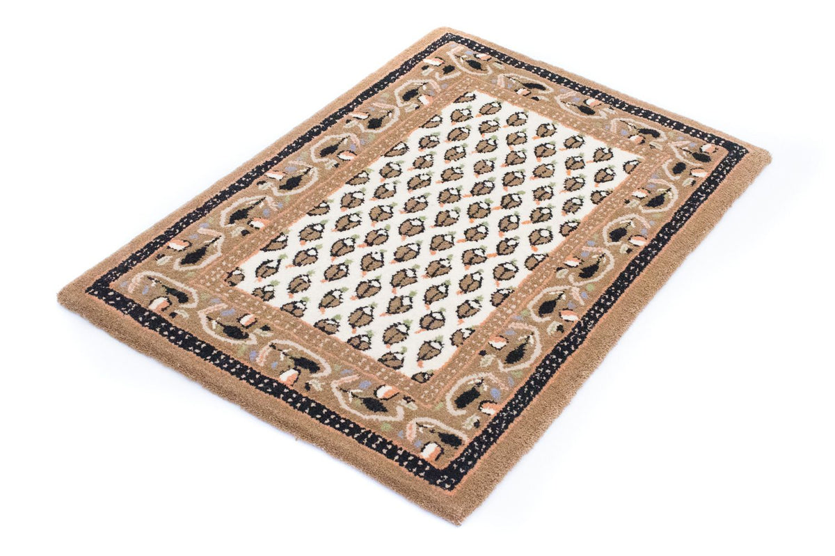 Wollen tapijt - 90 x 60 cm - beige