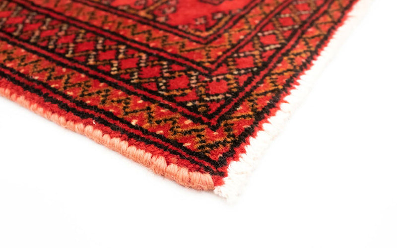 Loper Turkaman tapijt - 100 x 50 cm - rood