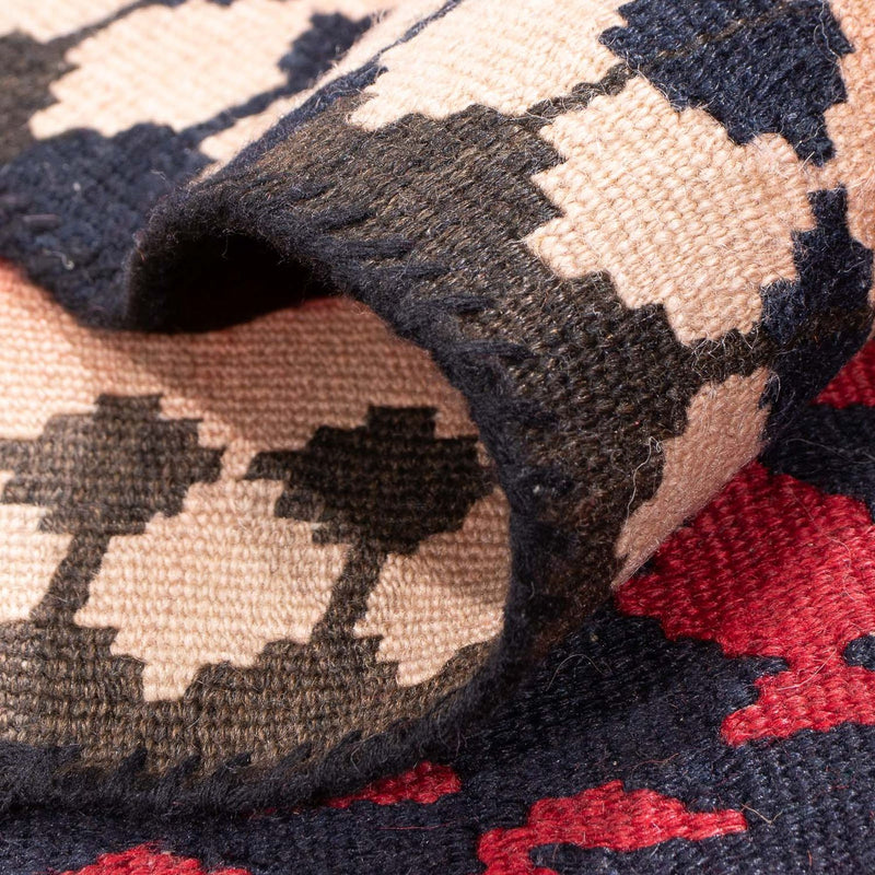 Loper Kelim tapijt - Oud - 450 x 120 cm - donkerblauw