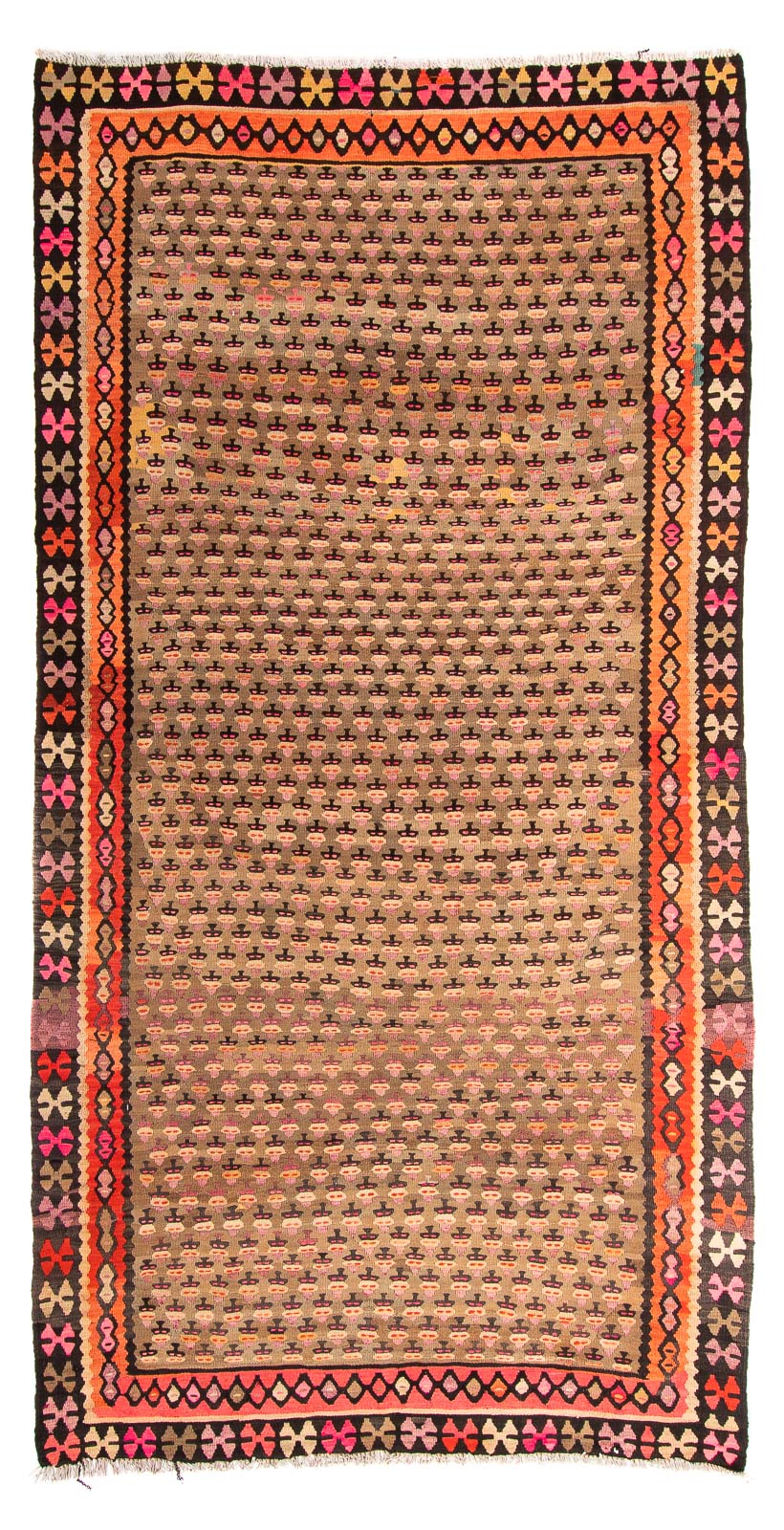 Loper Kelim tapijt - Oud - 285 x 160 cm - veelkleurig