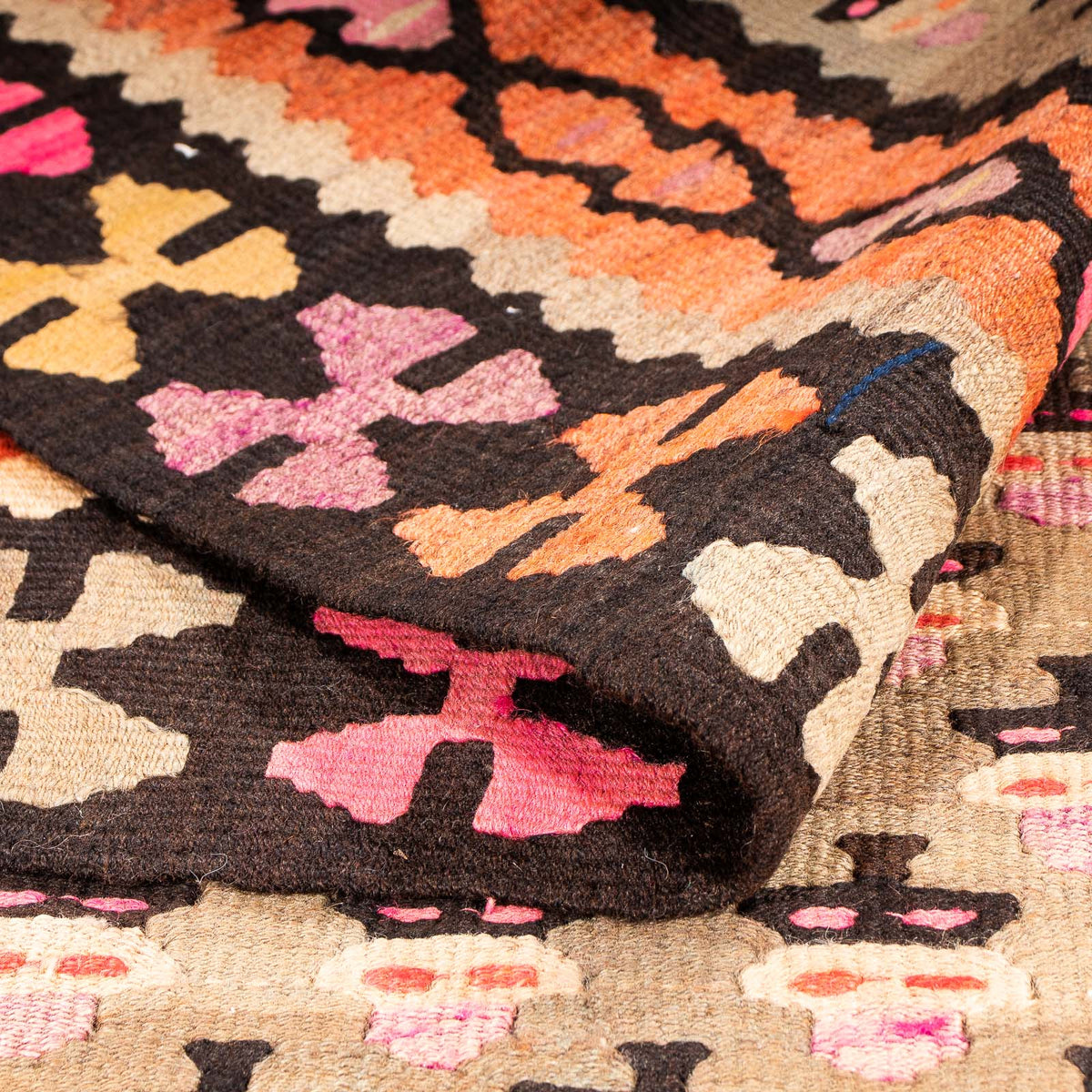 Loper Kelim tapijt - Oud - 285 x 160 cm - veelkleurig