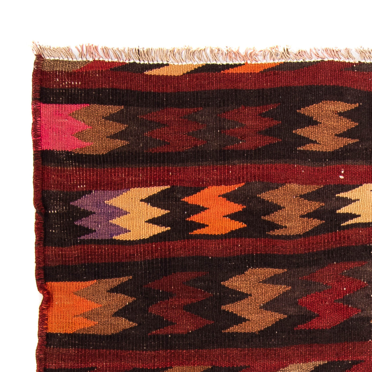 Kelim tapijt - Oud - 110 x 100 cm - veelkleurig