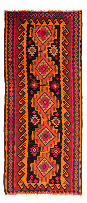 Loper Kelim tapijt - Oud - 225 x 150 cm - veelkleurig