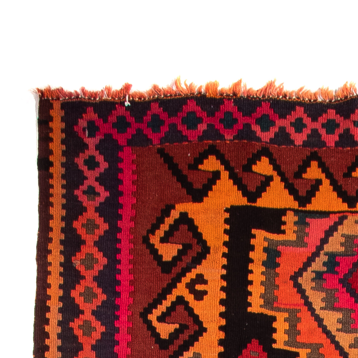 Loper Kelim tapijt - Oud - 225 x 150 cm - veelkleurig