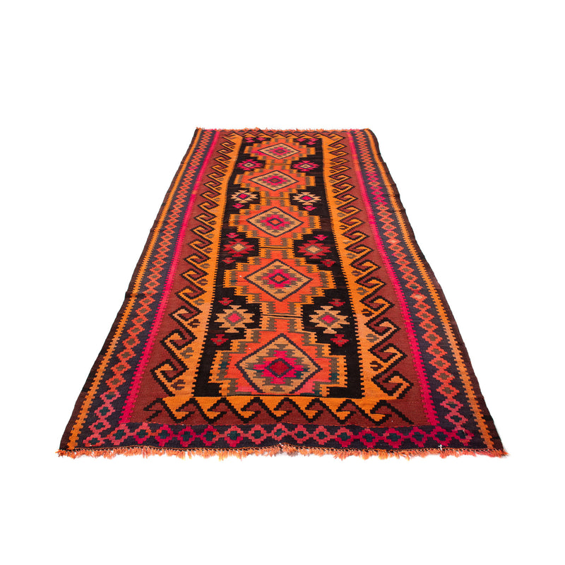 Loper Kelim tapijt - Oud - 225 x 150 cm - veelkleurig