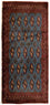 Turkaman tapijt - 130 x 60 cm - blauw