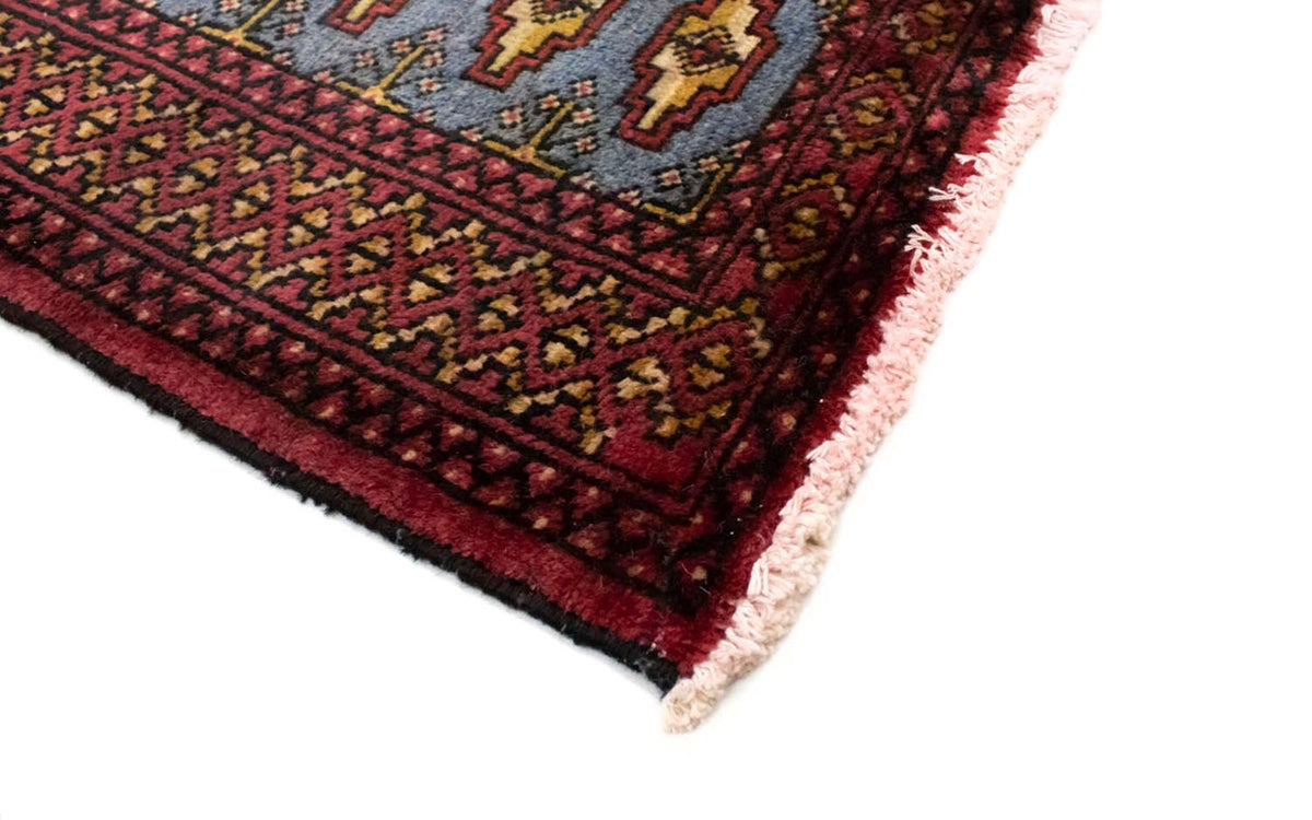 Turkaman tapijt - 130 x 60 cm - blauw