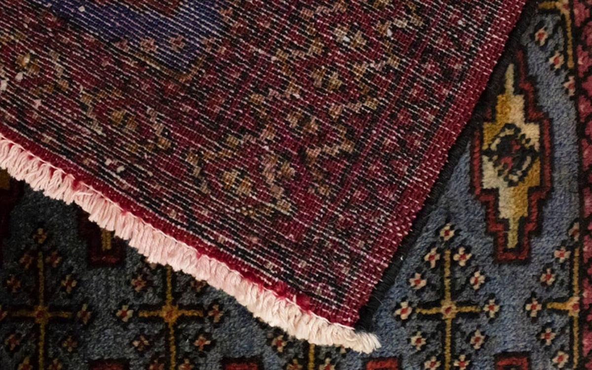 Turkaman tapijt - 130 x 60 cm - blauw