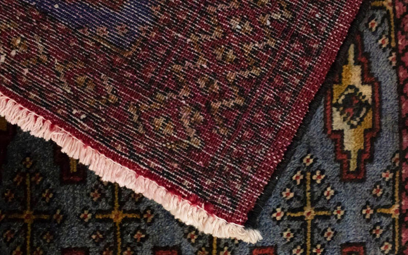 Turkaman tapijt - 130 x 60 cm - blauw