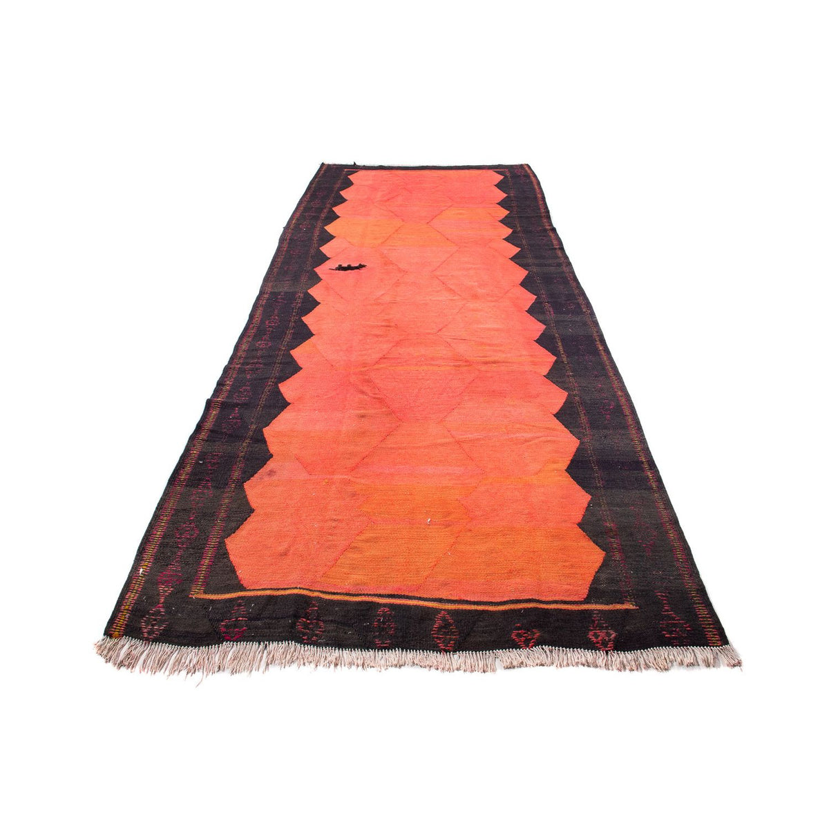 Loper Kelim tapijt - Oud - 360 x 145 cm - veelkleurig