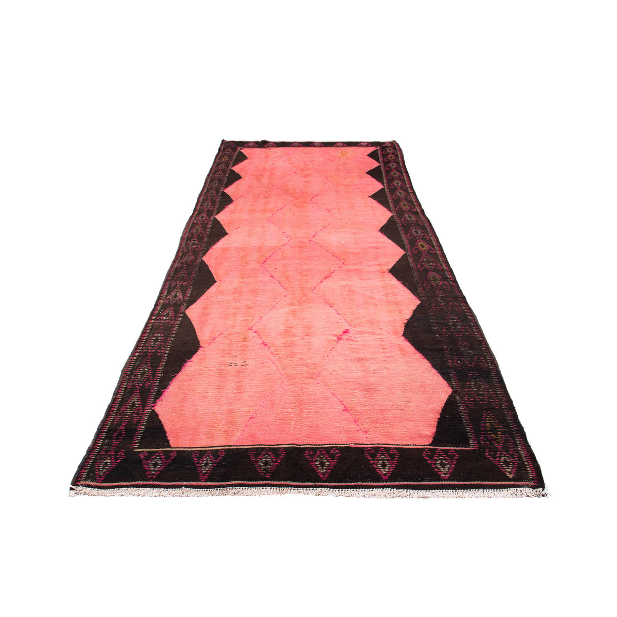Loper Kelim tapijt - Oud - 365 x 145 cm - veelkleurig