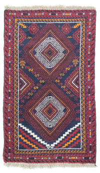 Baluch tapijt - 132 x 76 cm - blauw