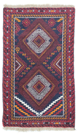 Baluch tapijt - 132 x 76 cm - blauw