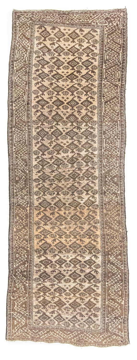 Loper Baluch tapijt - 248 x 90 cm - beige