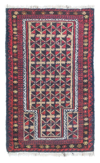 Baluch tapijt - 129 x 78 cm - blauw