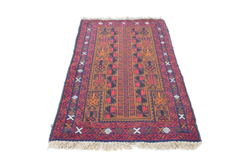 Baluch tapijt - 140 x 86 cm - bruin
