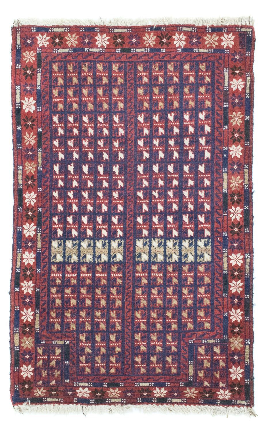Baluch tapijt - 136 x 82 cm - bruin