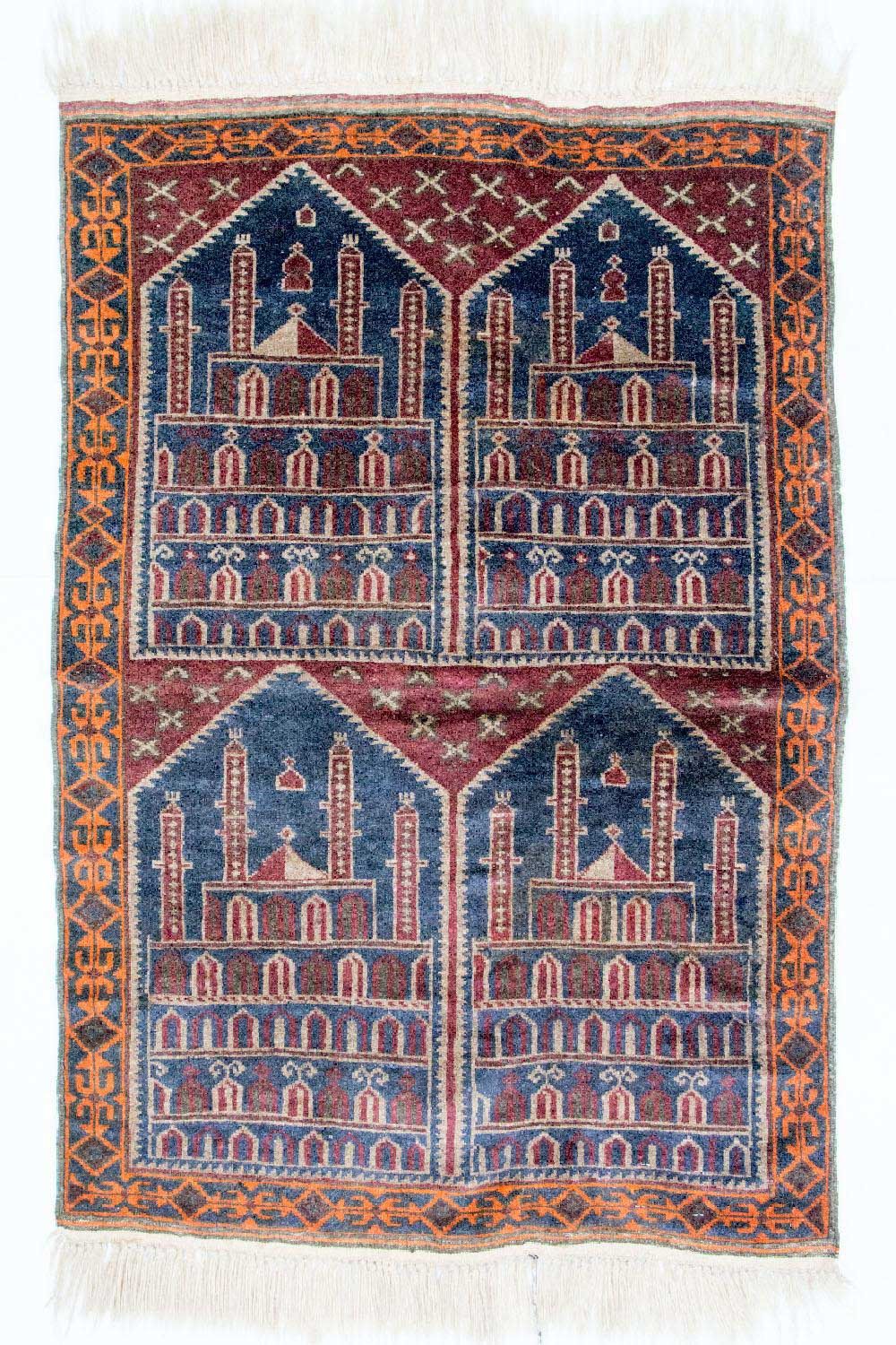 Baluch tapijt - 135 x 104 cm - veelkleurig