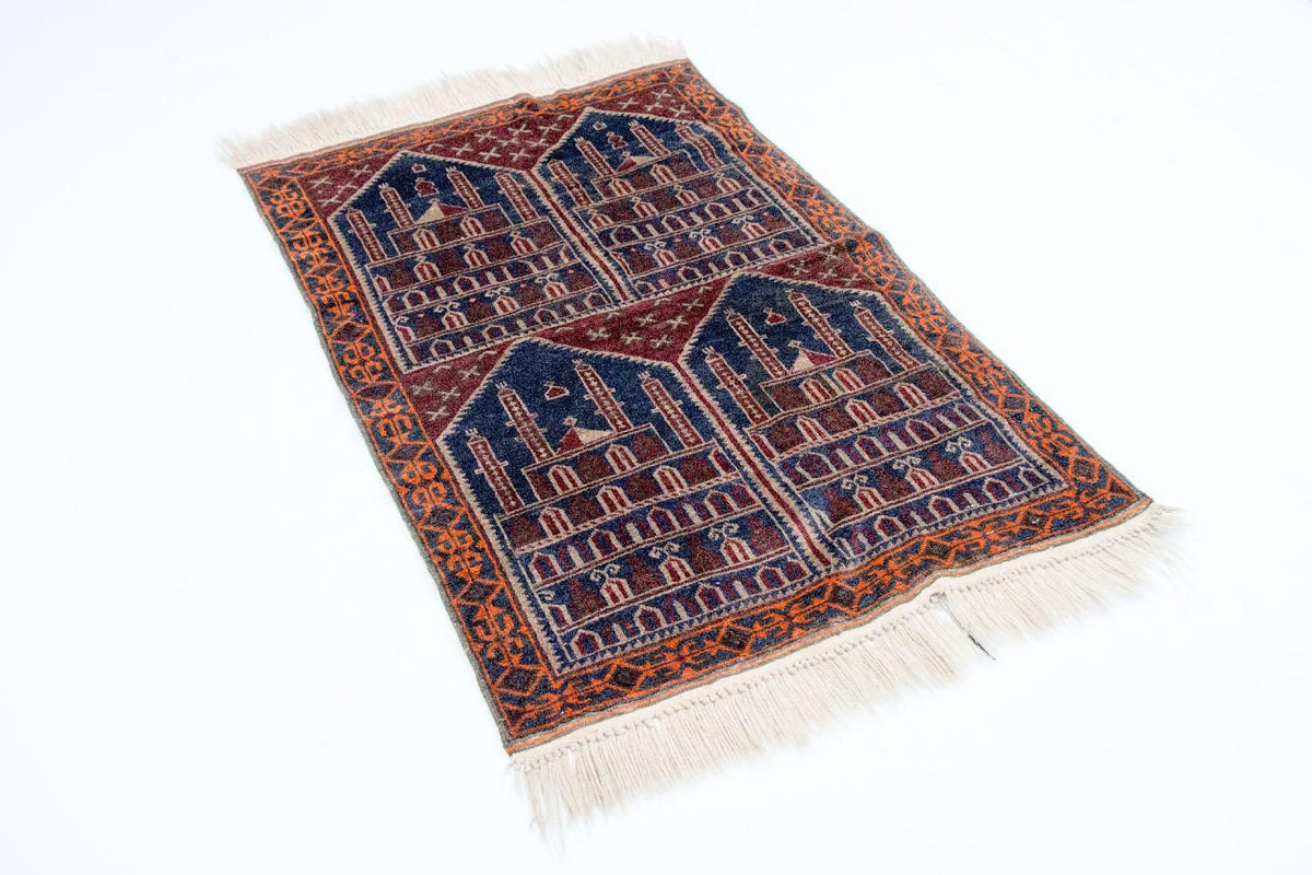 Baluch tapijt - 135 x 104 cm - veelkleurig