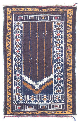Baluch tapijt - 110 x 69 cm - blauw