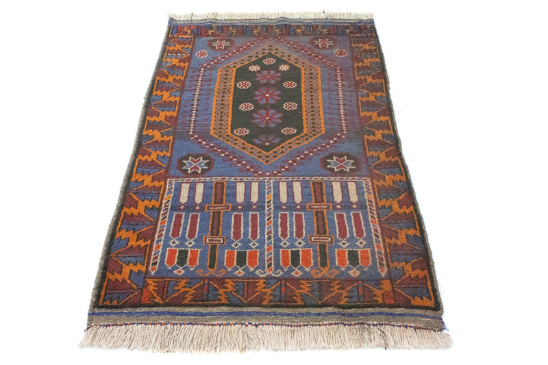 Baluch tapijt - 134 x 81 cm - blauw