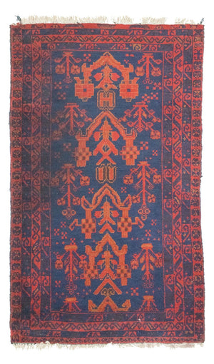 Baluch tapijt - 143 x 85 cm - blauw