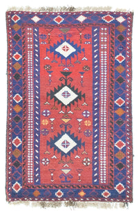 Baluch tapijt - 128 x 77 cm - rood