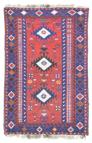 Baluch tapijt - 128 x 77 cm - rood