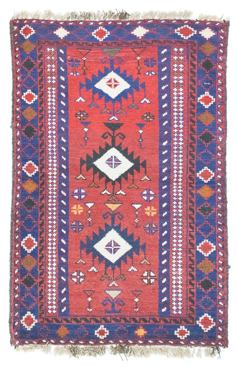Baluch tapijt - 128 x 77 cm - rood