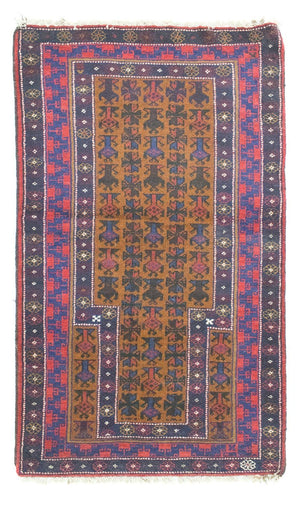 Baluch tapijt - 140 x 76 cm - blauw