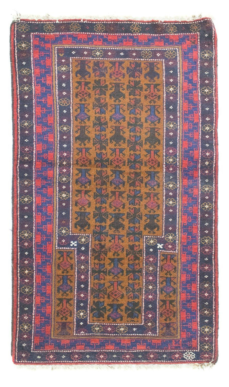 Baluch tapijt - 140 x 76 cm - blauw