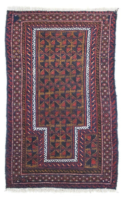 Baluch tapijt - 136 x 83 cm - bruin