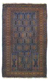 Baluch tapijt - 138 x 81 cm - blauw