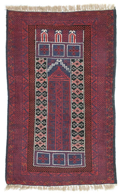 Baluch tapijt - 131 x 85 cm - rood
