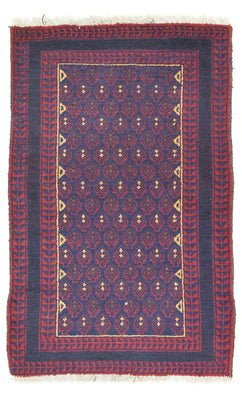 Baluch tapijt - 131 x 81 cm - blauw