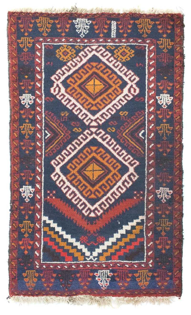 Baluch tapijt - 130 x 76 cm - blauw