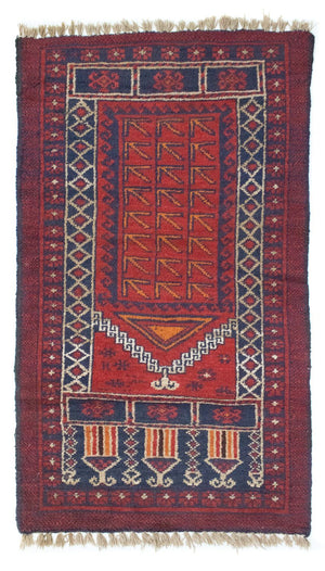 Baluch tapijt - 125 x 73 cm - bruin