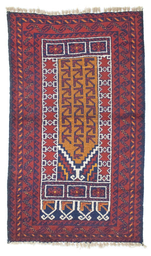 Baluch tapijt - 134 x 75 cm - blauw