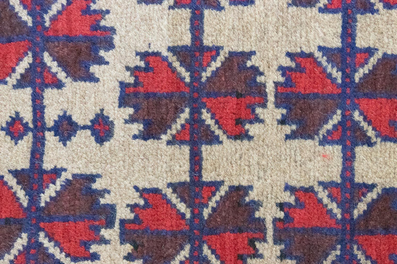 Baluch tapijt - 126 x 80 cm - beige