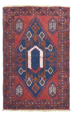 Baluch tapijt - 131 x 82 cm - blauw