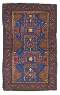 Baluch tapijt - 137 x 81 cm - blauw