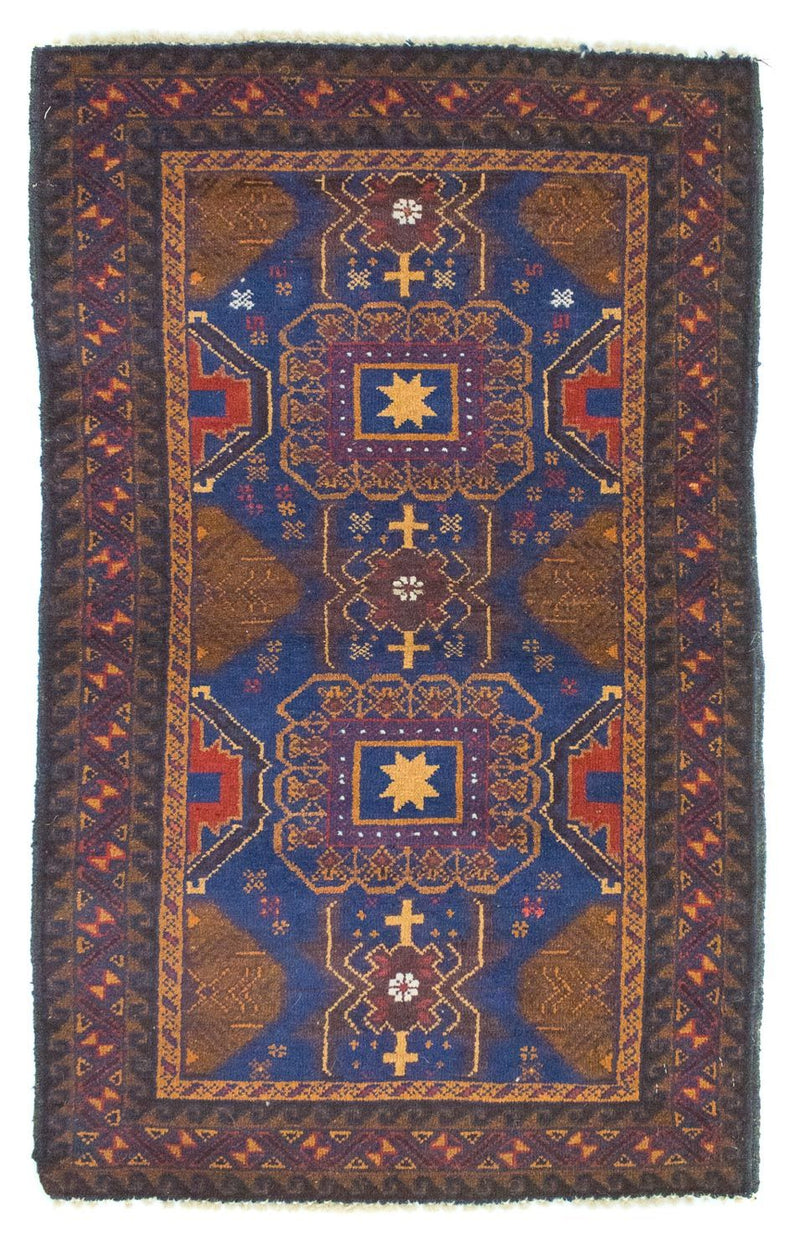 Baluch tapijt - 137 x 81 cm - blauw