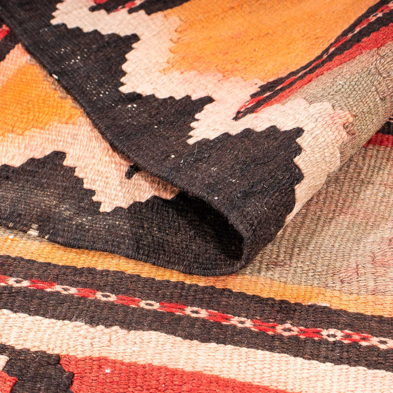 Loper Kelim tapijt - Oud - 310 x 150 cm - veelkleurig