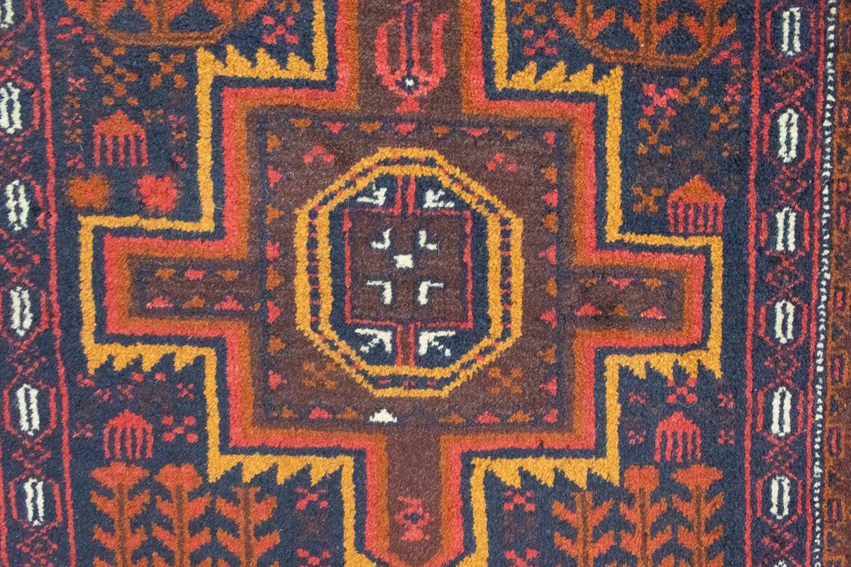 Baluch tapijt - 133 x 82 cm - blauw