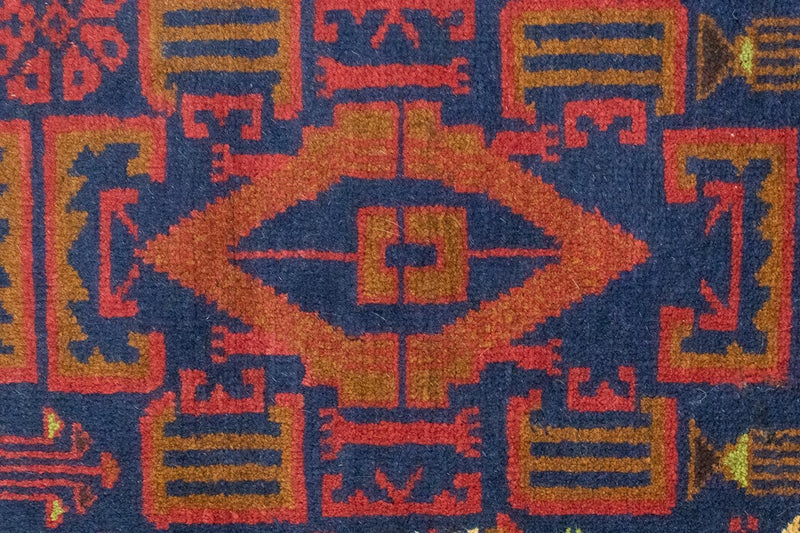 Baluch tapijt - 135 x 81 cm - blauw