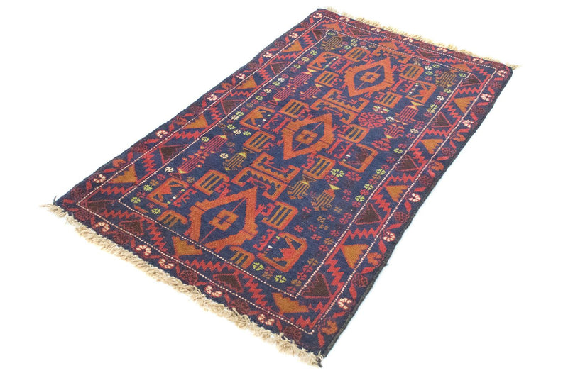 Baluch tapijt - 135 x 81 cm - blauw