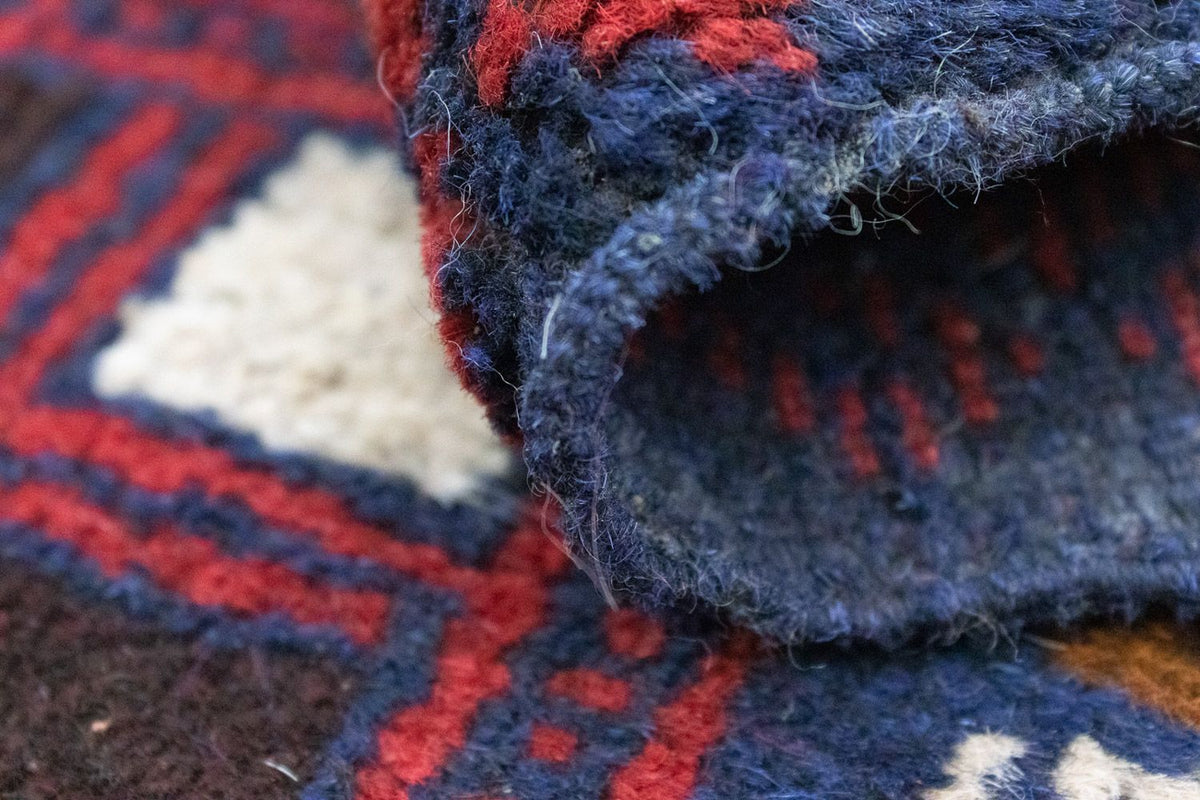 Baluch tapijt - 124 x 76 cm - blauw