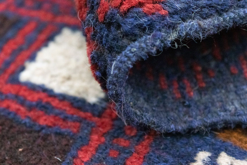 Baluch tapijt - 124 x 76 cm - blauw