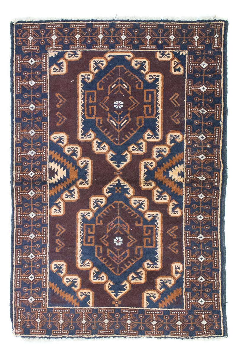 Baluch tapijt - 132 x 85 cm - bruin